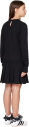 Moncler Enfant Big Kids Black Pleated Skirt Dress