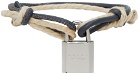 Marni Leather & Cord Lock Bracelet