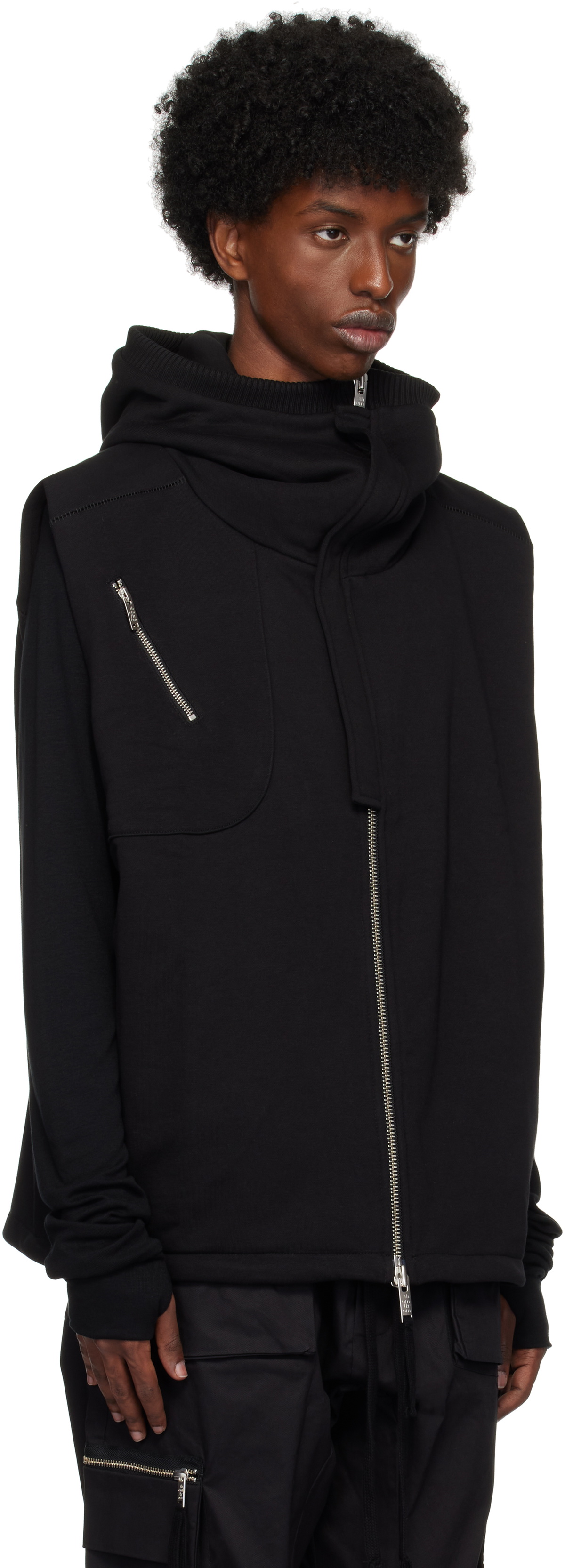 thom/krom Black M SJ 646 Hoodie
