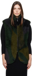 Mame Kurogouchi Khaki Fluffy Vest