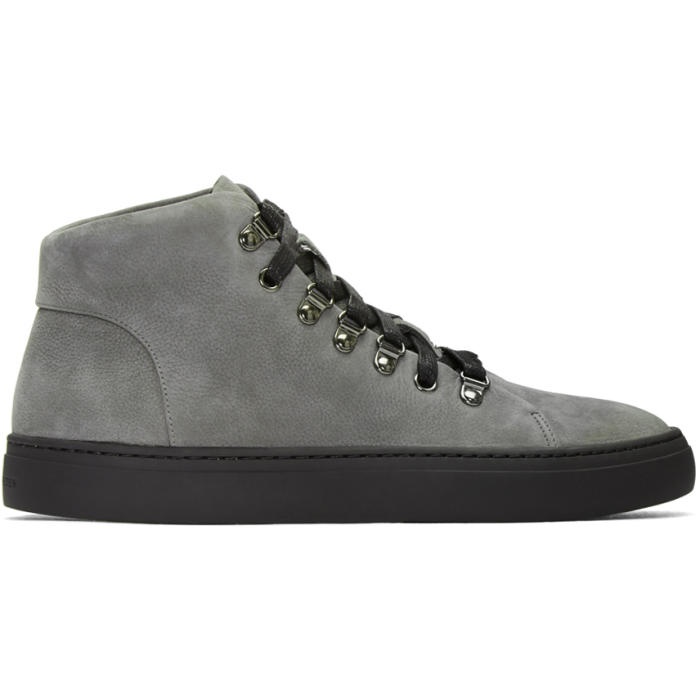 Photo: Tiger of Sweden Grey Yngve High-Top Sneakers