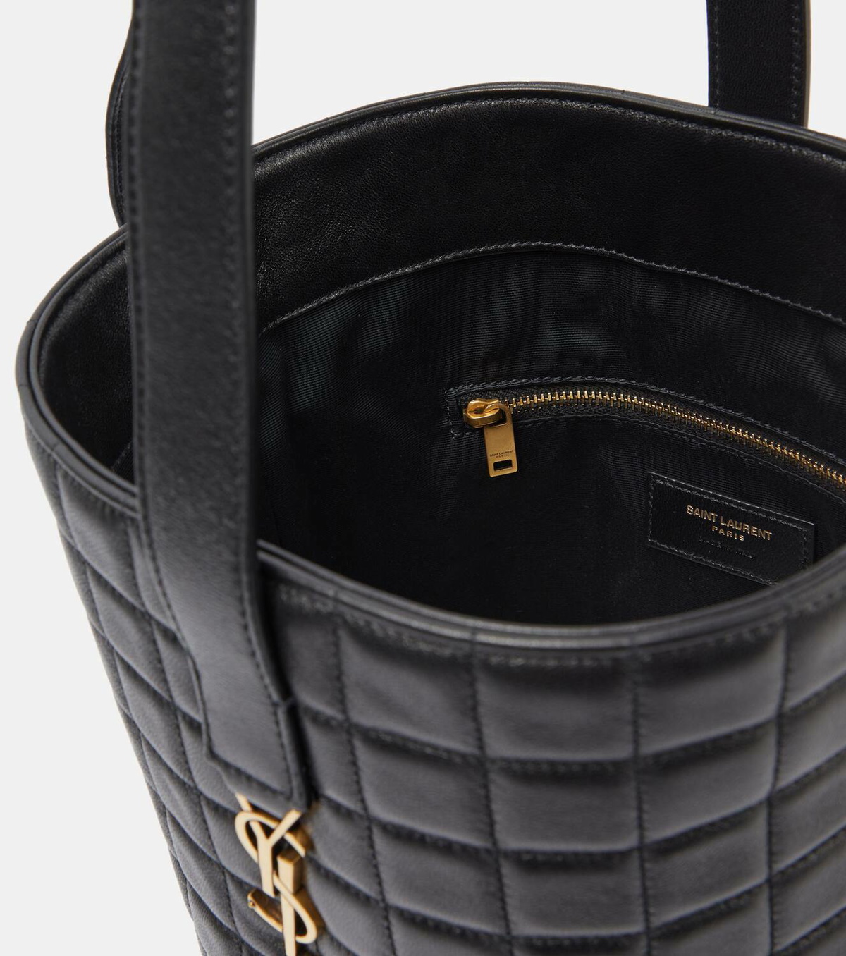 ＊SAINT LAURENT＊Laurent Large Cecile バケットバッグ Saint Laurent LARGE CECILE バッグ - Noir | FWRD
