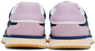 Dolce&Gabbana Blue & Gray Mixed-Material DG Cushion Sneakers