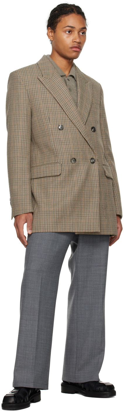 AMI Alexandre Mattiussi Brown Oversized Blazer