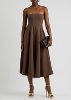 Odd Muse Ultimate Muse Strapless Jersey Midi Dress Chocolate