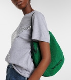 JW Anderson Bulb Small beaded leather-trimmed shoulder bag