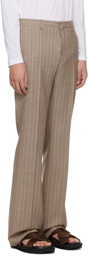 Dries Van Noten Brown Slim-Fit Trousers