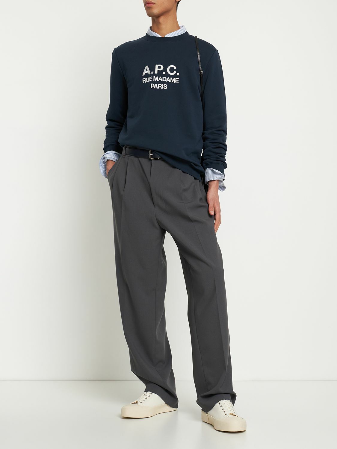 A.P.C. - Logo Embroidered French Terry Sweatshirt A.P.C.