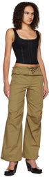 Yuzefi Khaki Drawstring Lounge Pants