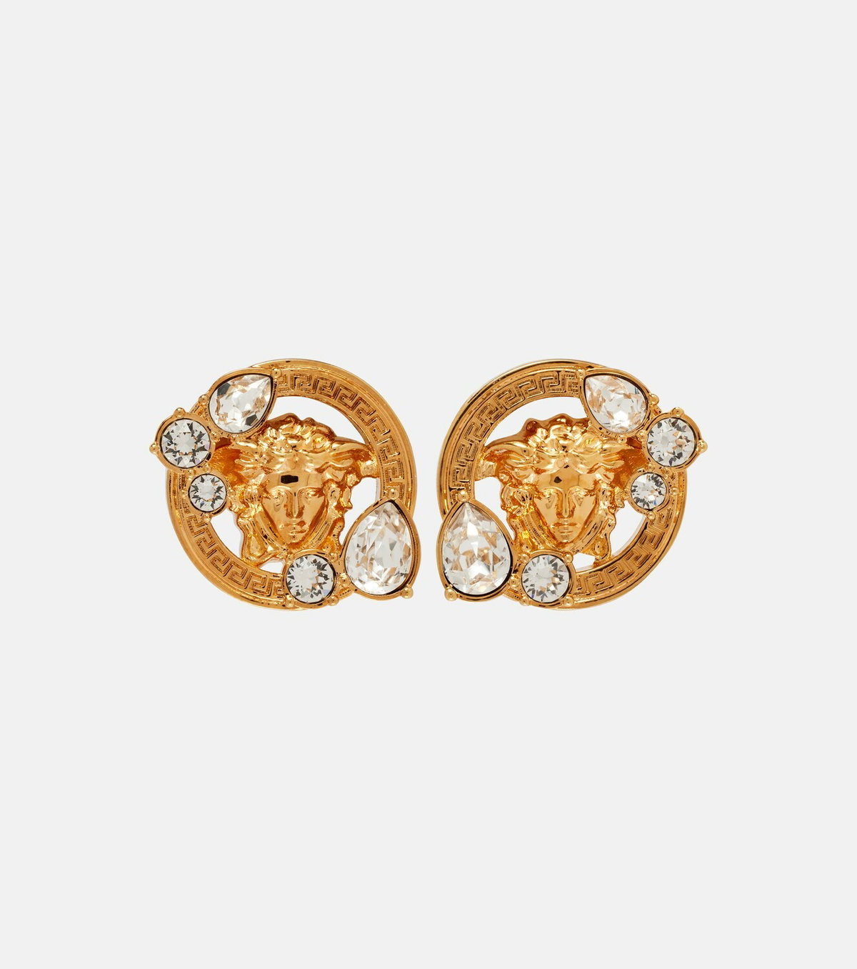 Versace Medusa crystal-embellished earrings