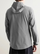 Nike Training - Unlimited Logo-Embroidered Tech-Jersey Hooded Jacket - Gray