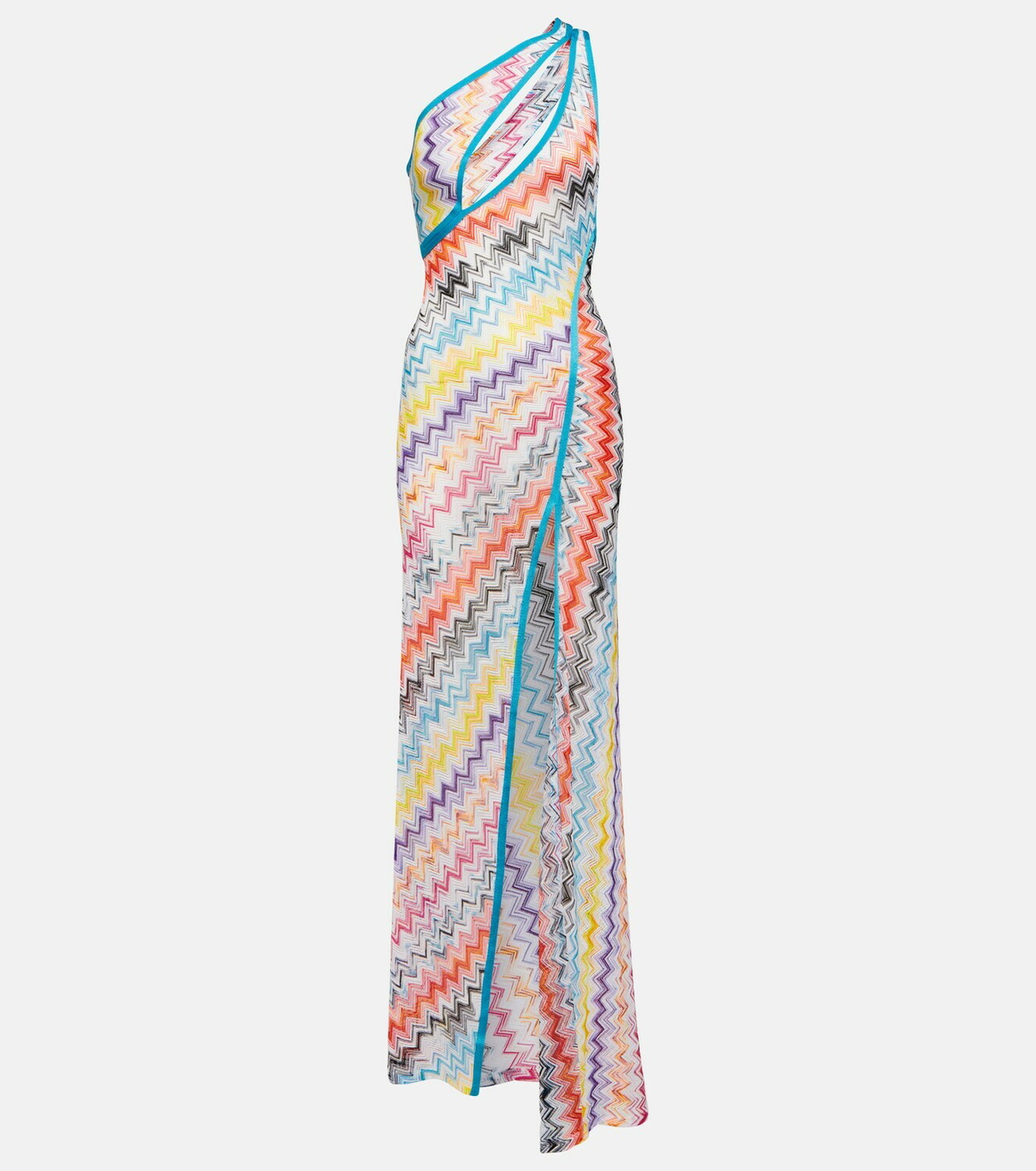 strapless open back dress Shining Brighter Orange Multi Floral Print One Shoulder Maxi Dress