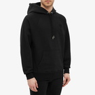 AMI Men's Tonal Heart Popover Hoody in Black