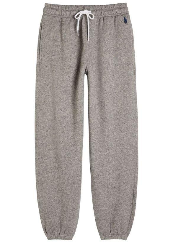 Photo: Polo Ralph Lauren Logo-embroidered Cotton-blend Sweatpants Grey