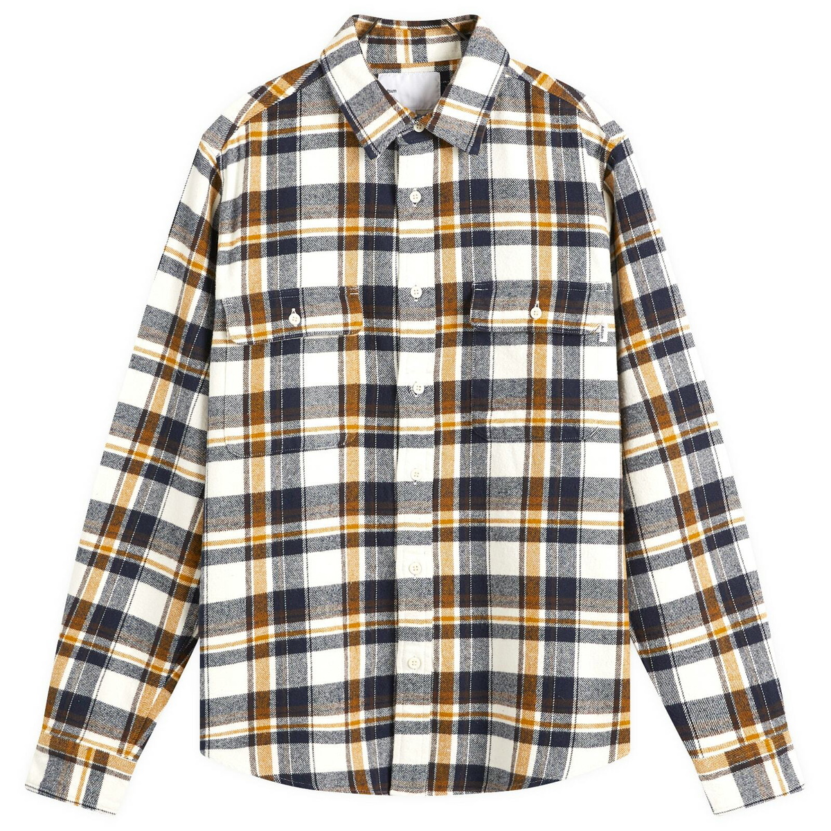 Adsum Men's Classic Plaid Work Shirt in Beige