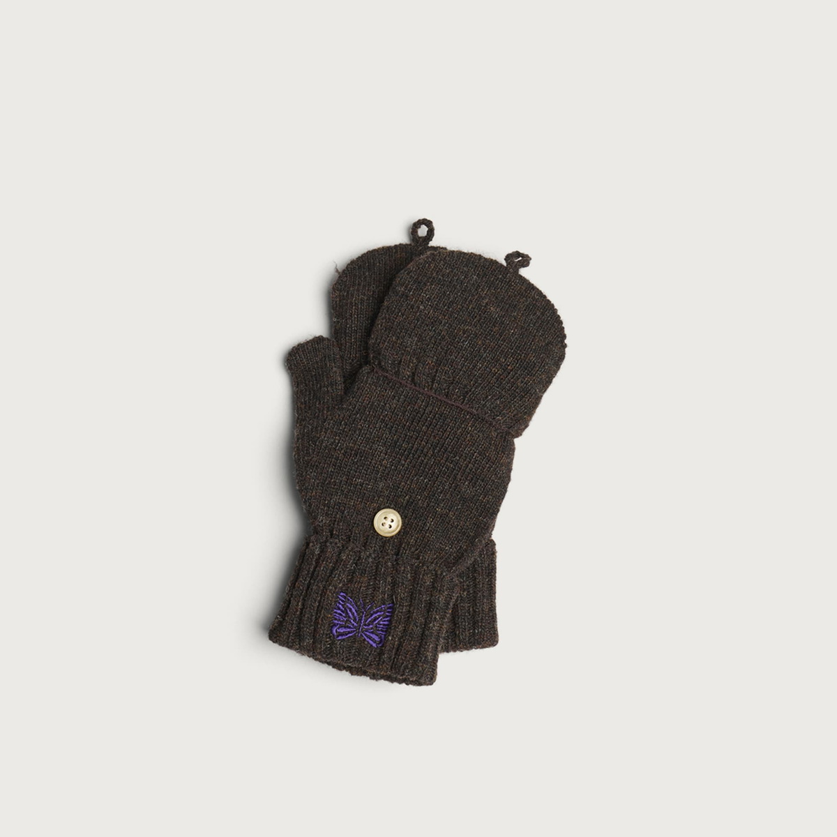 Needles Women's Wool Gloves in Umber