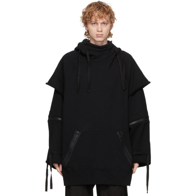 Photo: Undercover Black Layered Strap Hoodie