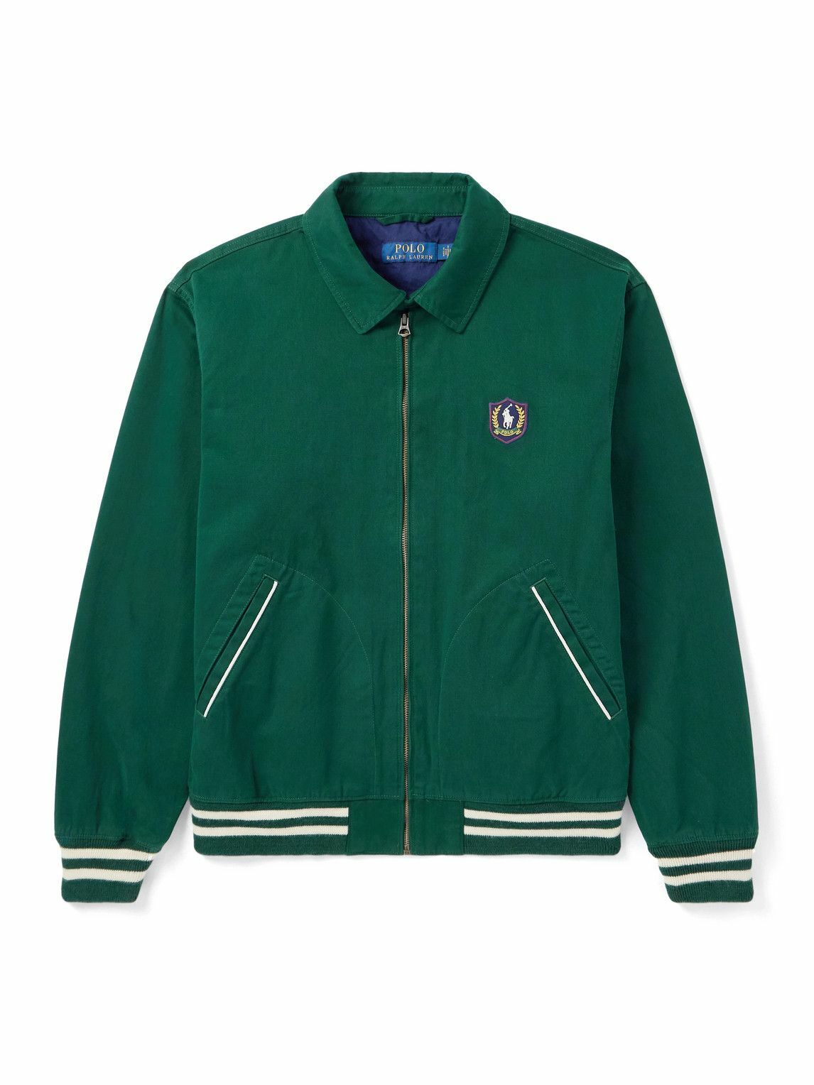 Polo Ralph Lauren - Cotton-blend varsity jacket Polo Ralph