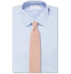 Oliver Spencer - 8cm Kersley Cotton and Linen-Blend Tie - Pink