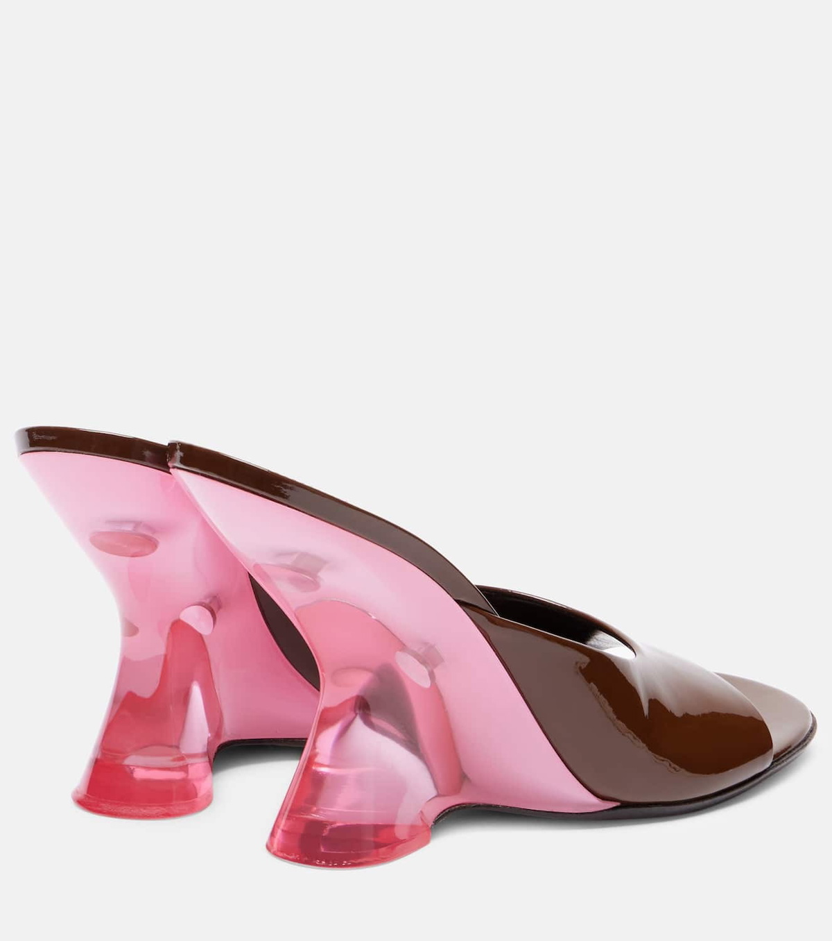 DRIES VAN NOTEN ピンク サテン ミュール