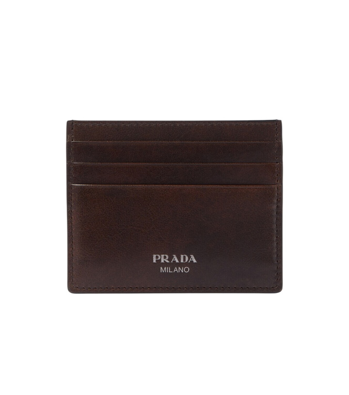 Photo: Prada Logo leather card holder