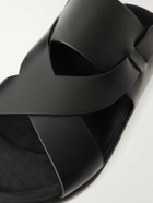 Dolce&Gabbana - Buckled Leather Sandals - Black