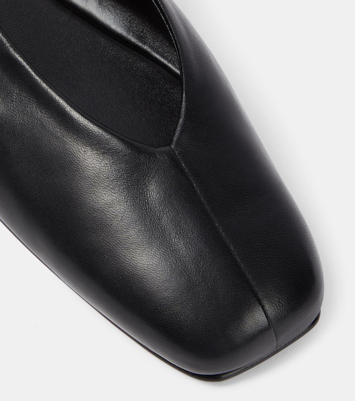 The Row Eva leather ballet flats