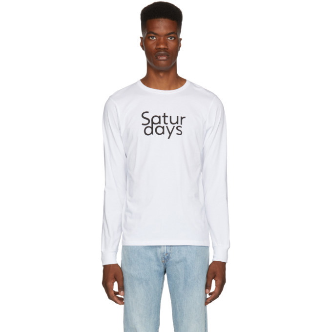 Photo: Saturdays NYC White Saturdays Long Sleeve T-Shirt