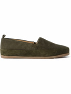 Mulo - Cotton-Corduroy Slippers - Green