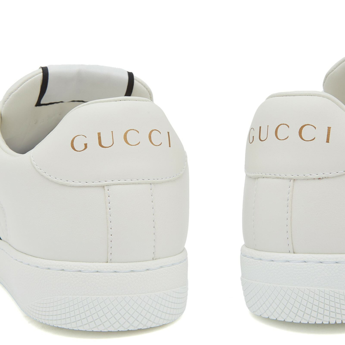 Gucci Men's Screener Sneaker in White/Red/Green Gucci