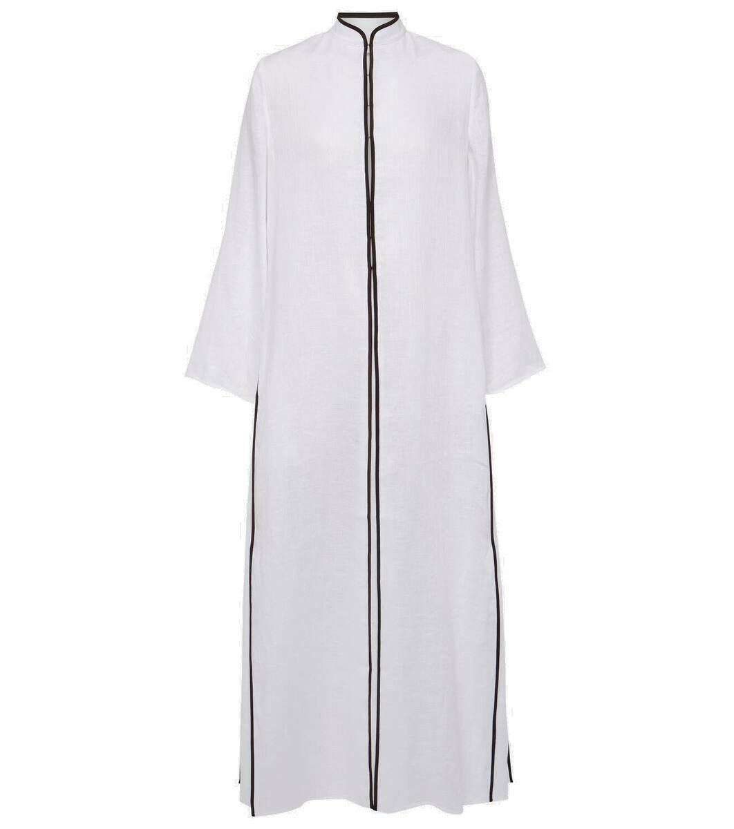 【可愛い柄♪】Tory Burch Grey Kaftan With Contrasting trim Printed Long Caftan: Women's Designer Coverups | Tory Burch