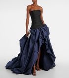 Marmar Halim Draped off-shoulder corset gown