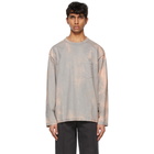 mfpen Grey Bleach Pocket Long Sleeve T-Shirt