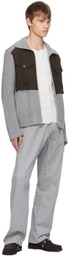 NVRFRGT Gray Zip Sweater