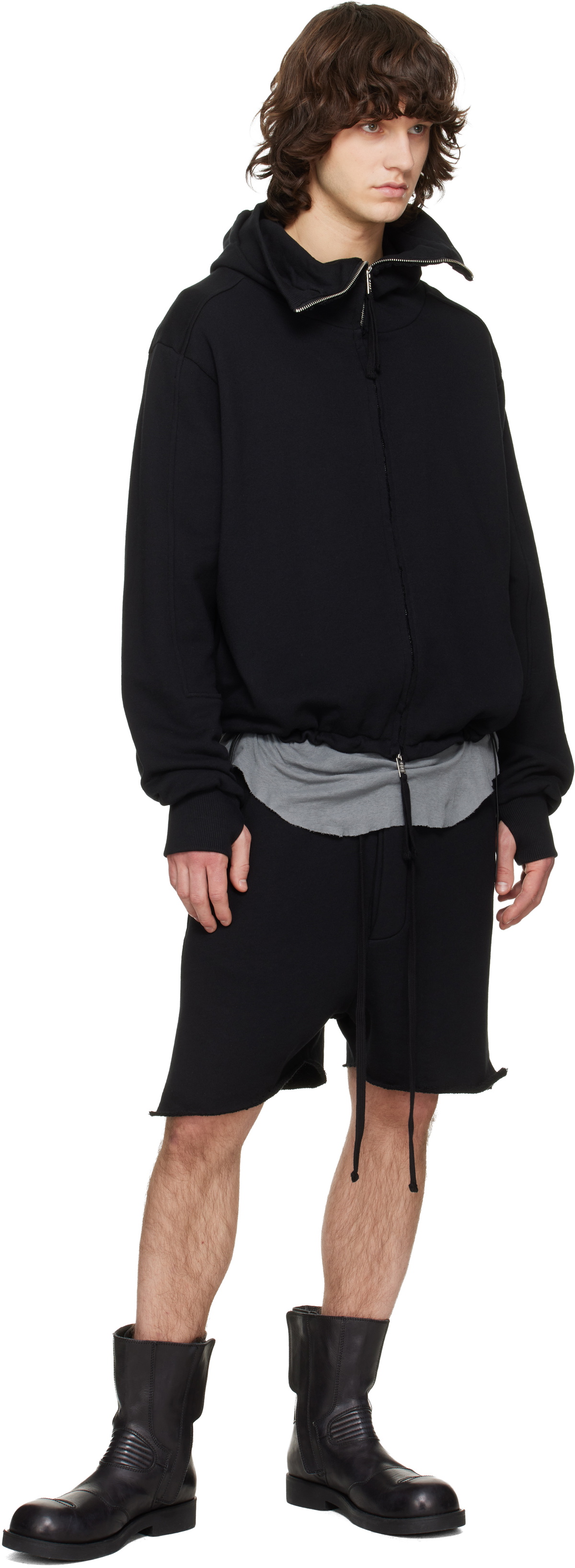 thom/krom Black M SJ 695 Hoodie