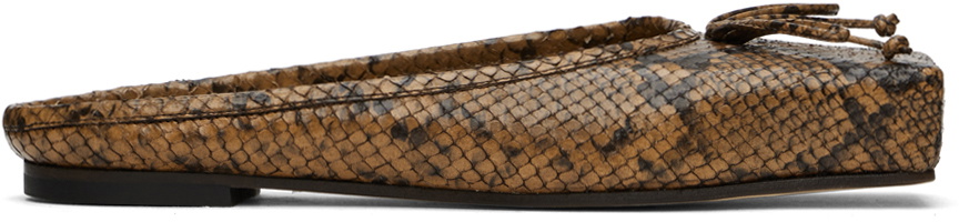 JACQUEMUS Brown La Casa 'Les mules plates Ballet' Ballerina Flats