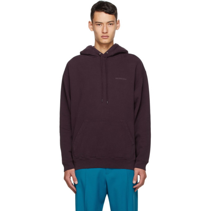 Photo: Balenciaga Purple Medium Fit Hoodie