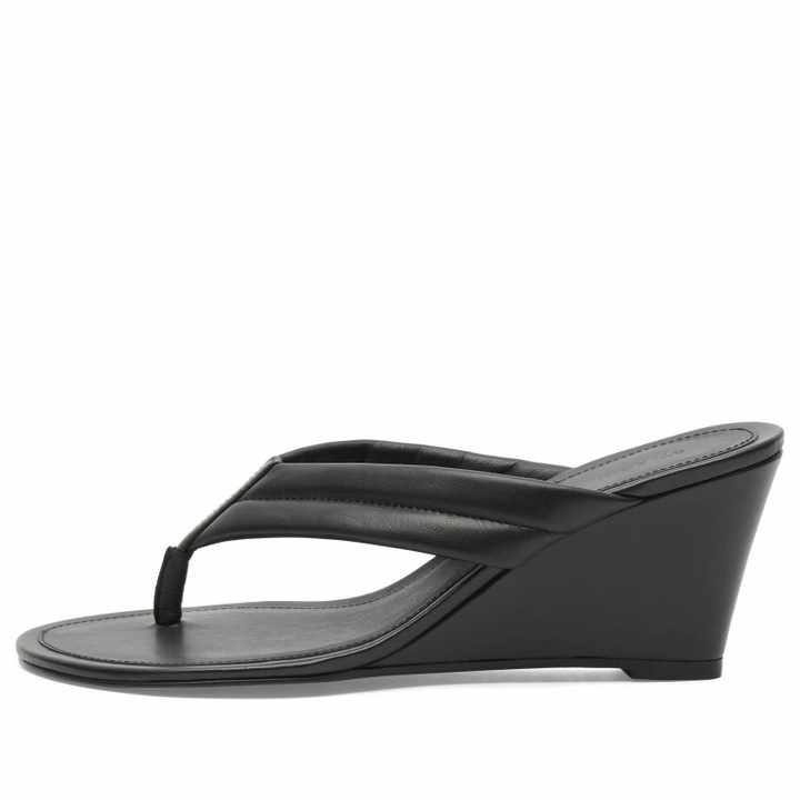 Photo: ST. Agni Women's Stitch Detail Thong Wedge in Black