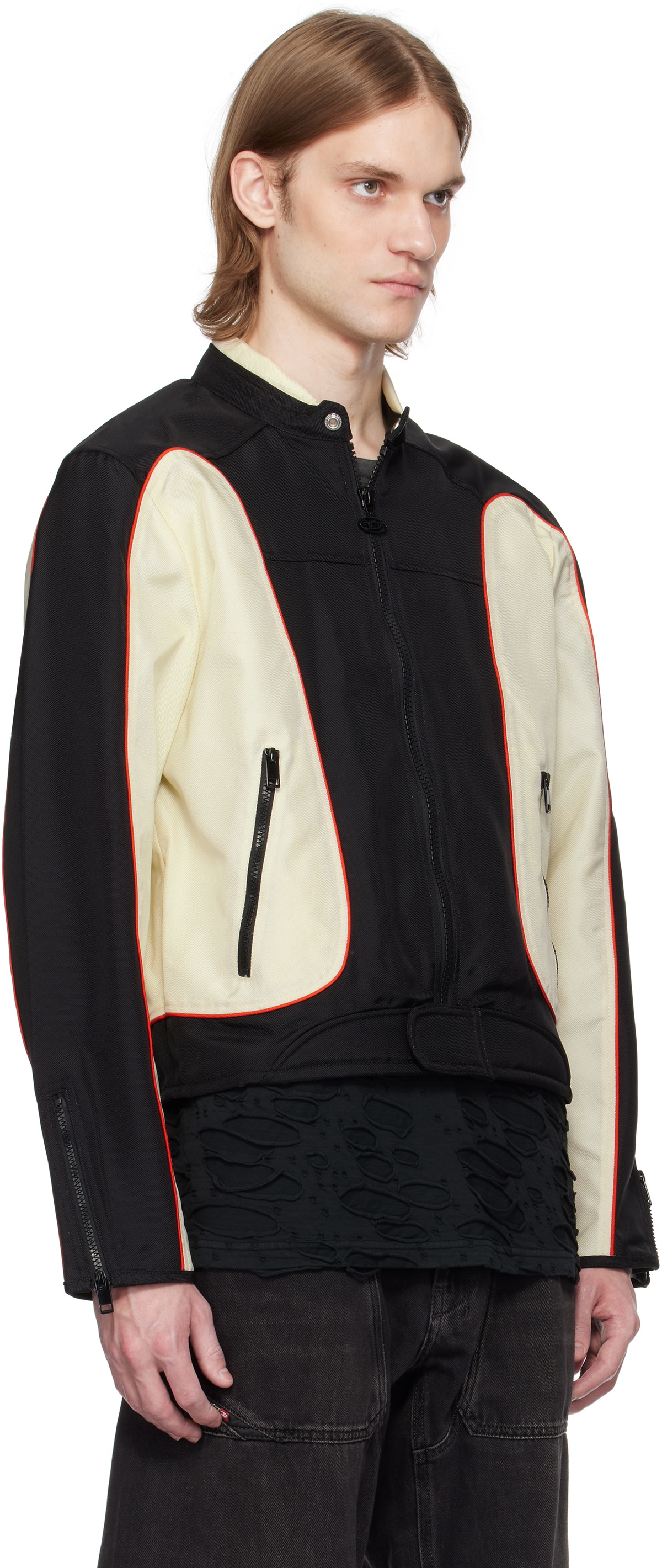 Z*1様 DIESEL　J-BLINK-A ジップアップジャケット グク着用 DIESEL｜メンズ ジップアップジャケット J-BLINK-A | Rakuten Fashion