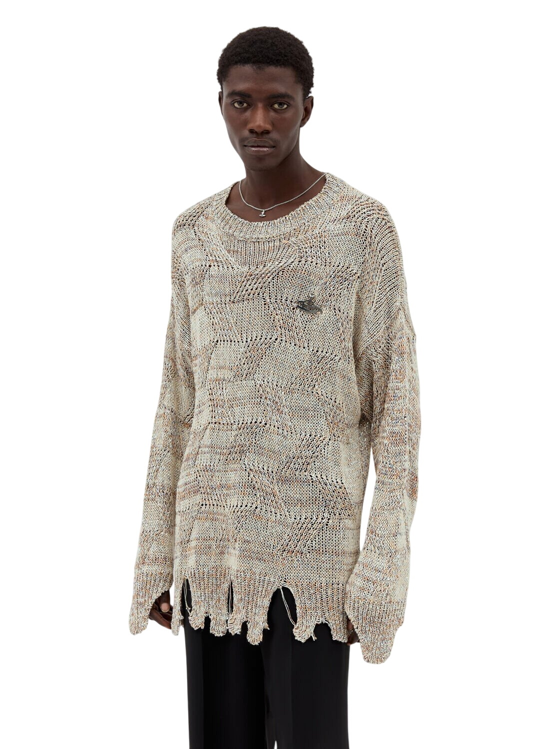 Vivienne Westwood Off-White Ripped Cardigan Vivienne Westwood