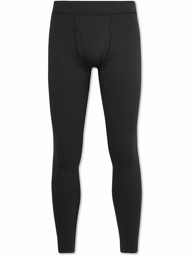 Photo: Outdoor Voices - Cropped FrostKnit Stretch-Jersey Training Tights - Black