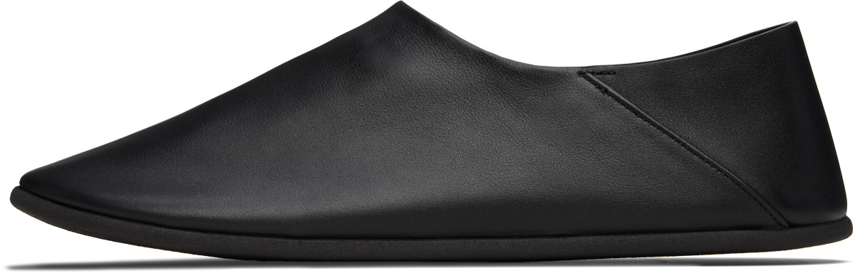 CHRISTEN SSENSE Exclusive Black Big Bootie Mule Loafers