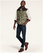 Brooks Brothers Men's Quilted Camouflage Vest