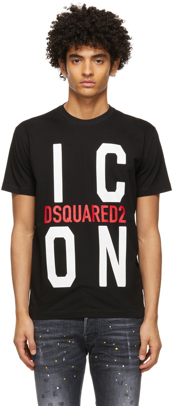 Photo: Dsquared2 Black Logo Icon T-Shirt