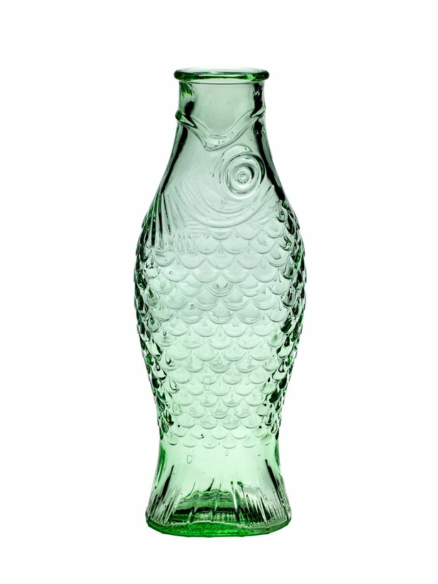 Photo: SERAX Transparent Green Fish & Fish Vase