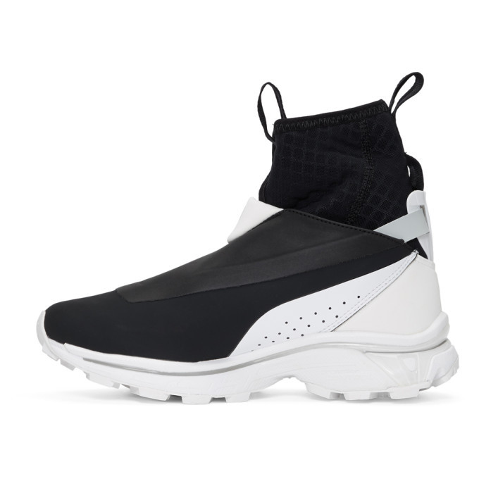 Boris Bidjan Saberi Black and White Salomon Edition Nordic Hybrid Sneakers