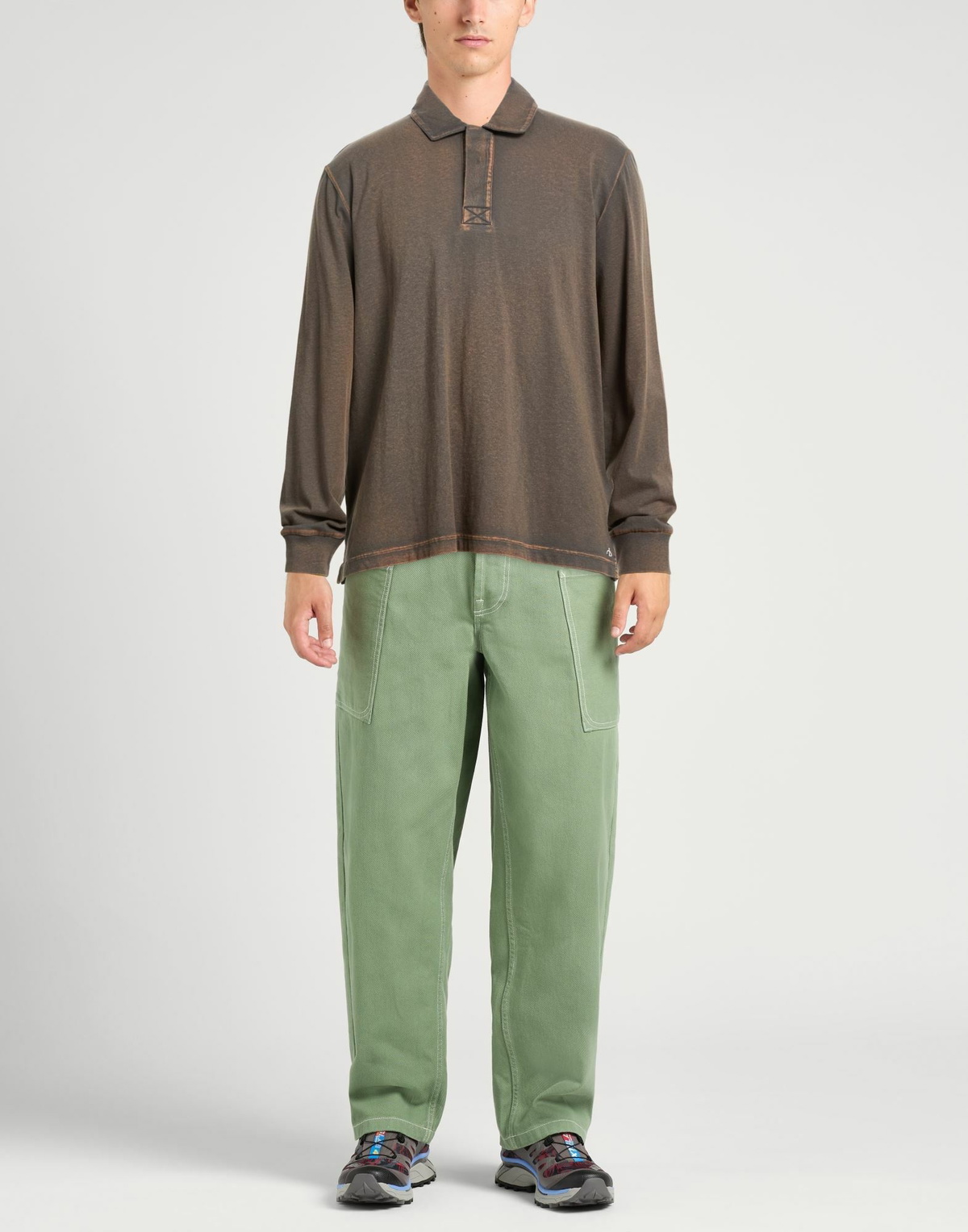 Rag & Bone Mens Polo shirt in Brown