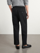 Barena - Ameo Straight-Leg Wool-Hopsack Suit Trousers - Black