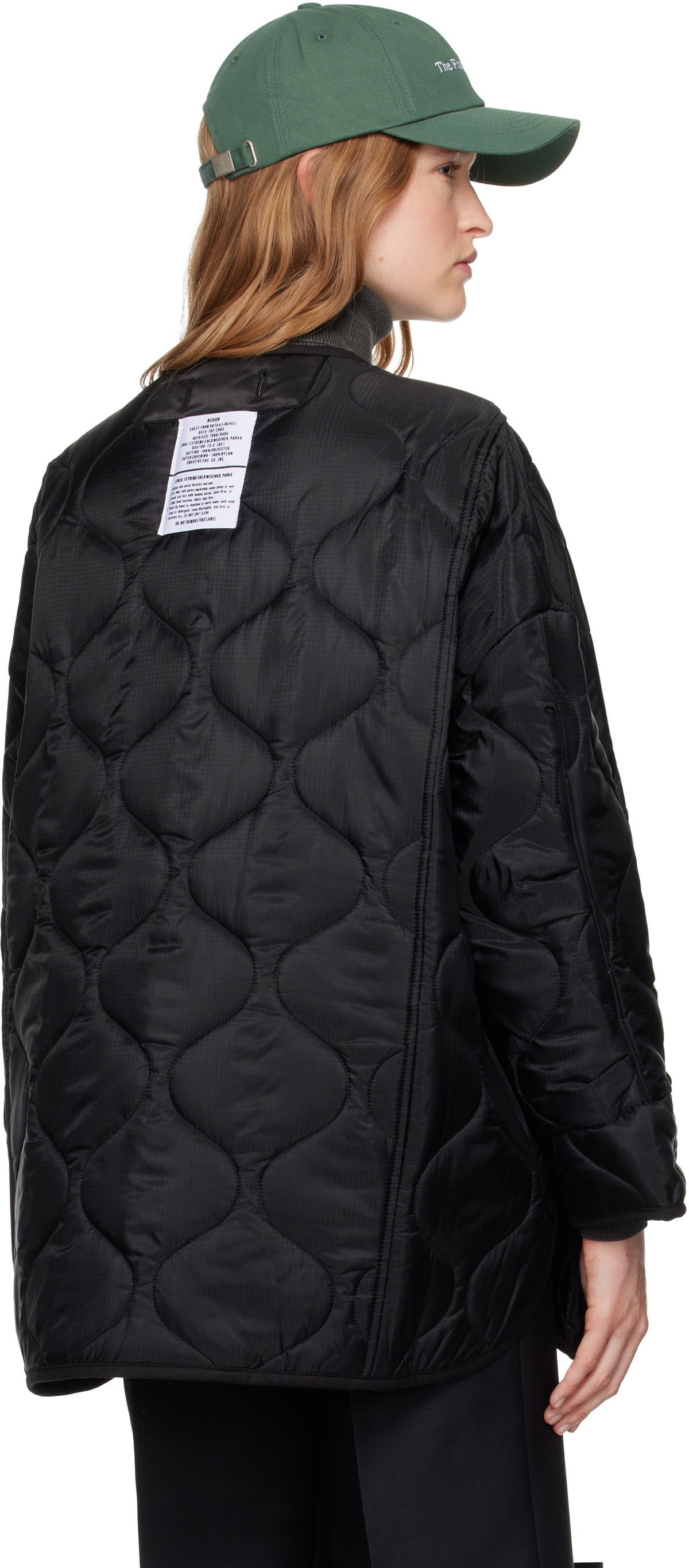 The Frankie Shop Black Teddy Quilted Jacket The Frankie Shop