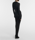 Ann Demeulemeester Ribbed-knit wool maxi dress